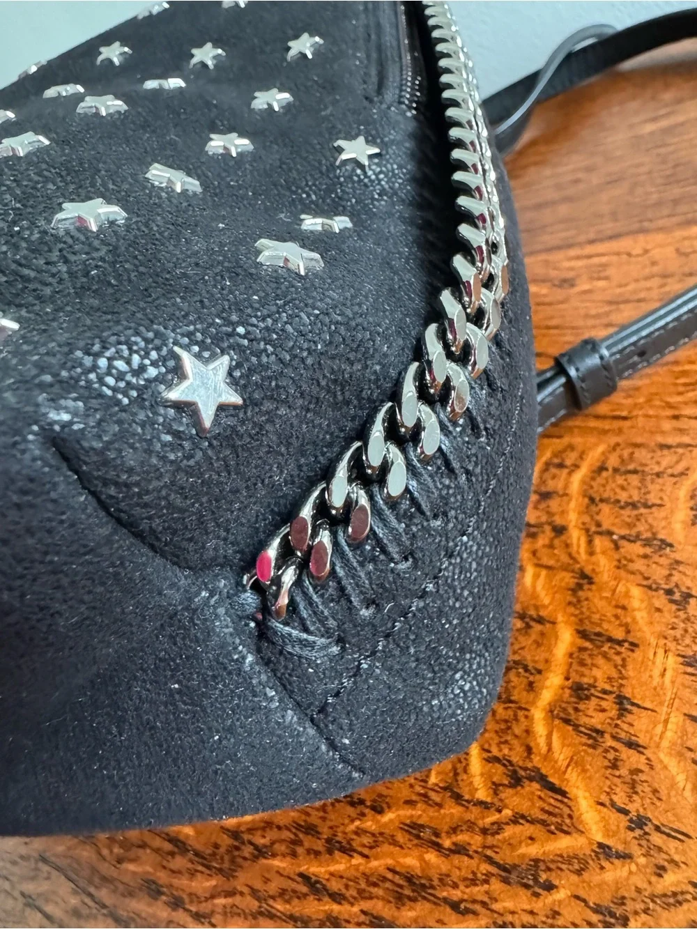 Stella McCartney Falabella Black Mini Star-Studded Backpack with COA